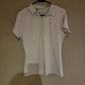 Under Armour Light Gray Polo Shirt